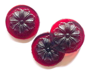 Glasstein gepresst rot