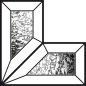 Preview: Eck-Bevelsatz 2" Eisblumenglas