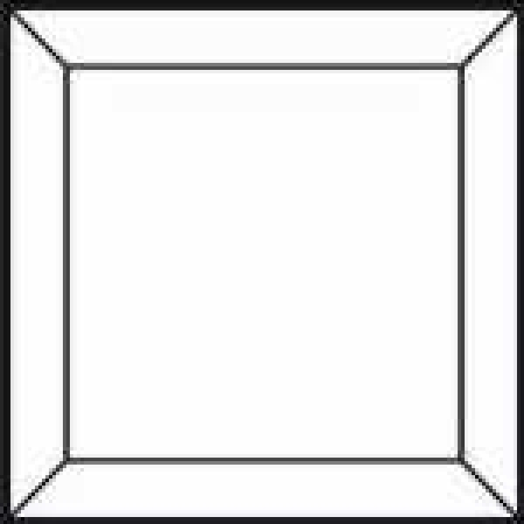 Quadrat Bevel 4" - ca. 10cm