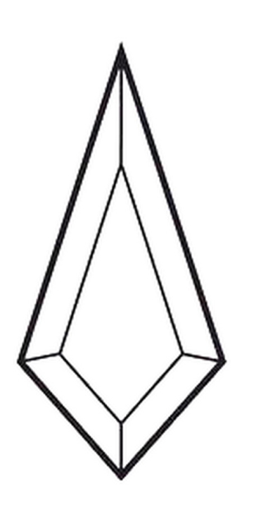 Bevel, Tropfen 2x4"