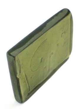 Dallglasplatte GRÜN GRAULICH, ca. 15x20x2,5cm