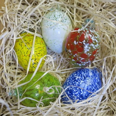 mundgeblasene Eier