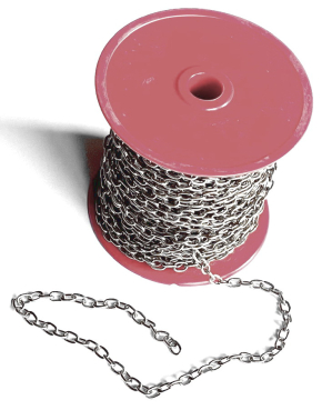 Zierkette vernickelt