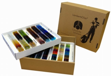 Mustersatz "Echt-Antikglas" 249 Muster in attraktiver Show-Box