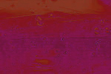 Überfang rot auf blau