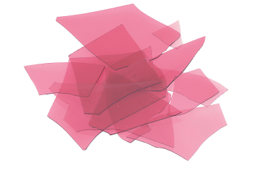 Bullseye Confetti 1311 goldrosa transparent