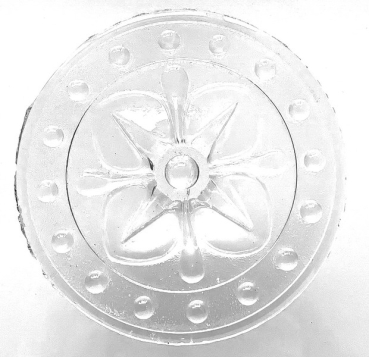rosette,4-Blatt,farblos,100mm,