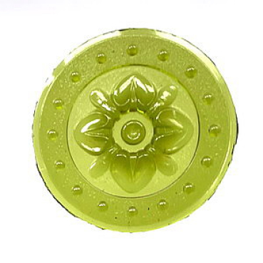rosette 4-Blatt gelbgruen 70mm,