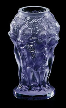 Art Deco, Vase Kleine Weinlese in edelblau,