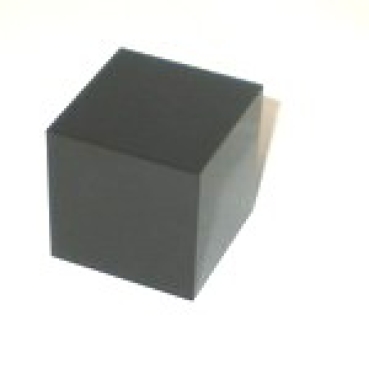 Glaswürfel 70mm schwarz