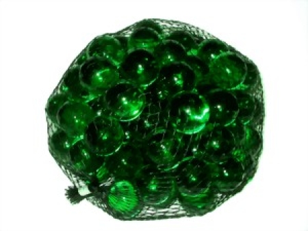 Glasmurmeln 14mm grün
