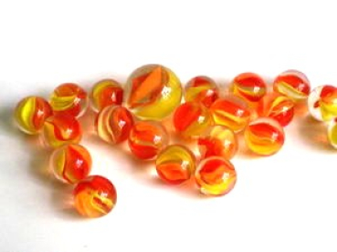 Glasmurmeln SUNFLOWER