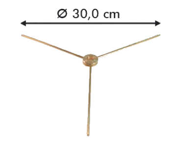 Schirmspeiche 3-armig 30cm