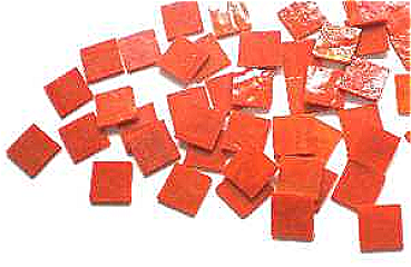 Flachmosaik krebsrot