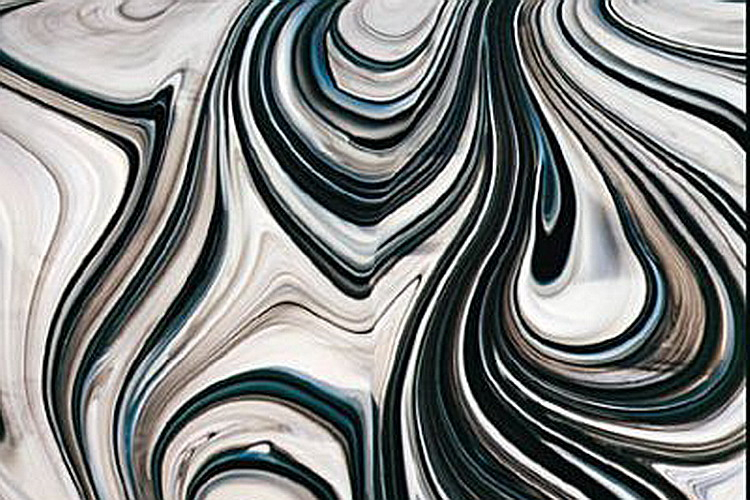 SPECTRUM-Glas in schwarz weissopal,baroque,