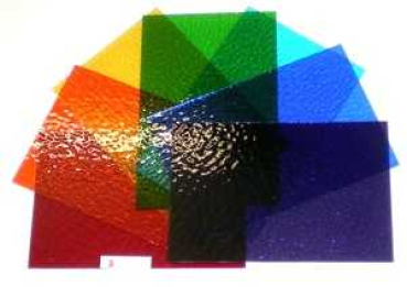 7-er Glaspaket- Kathedralglas in Spektralfarben, ca. 20x30cm