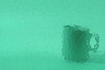 25 corella Ornamentglas, aqua