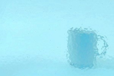 300,corella Ornamentglas himmelblau
