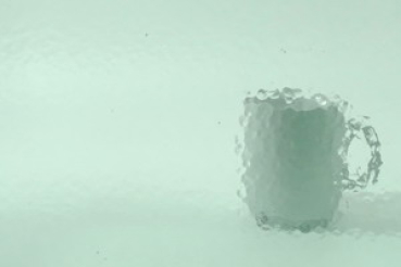 322 corella Ornamentglas blassblaugrün