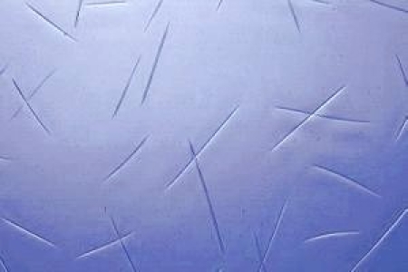 Gussantikglas blau