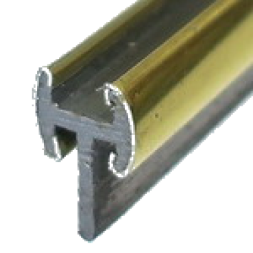 Alu-Gold-Rand-Profi, H-8 x 5mm, oval, ab 2 m, Mengenstaffel