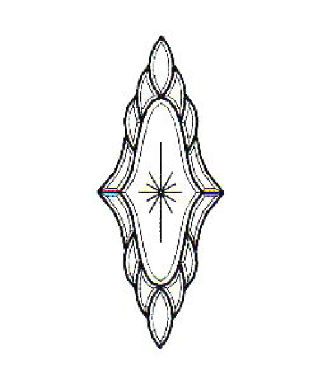 Bevelcluster 15-teilig - Sternschliff