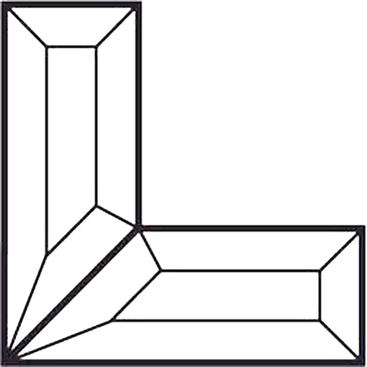 Eck-Bevelsatz 1,5"