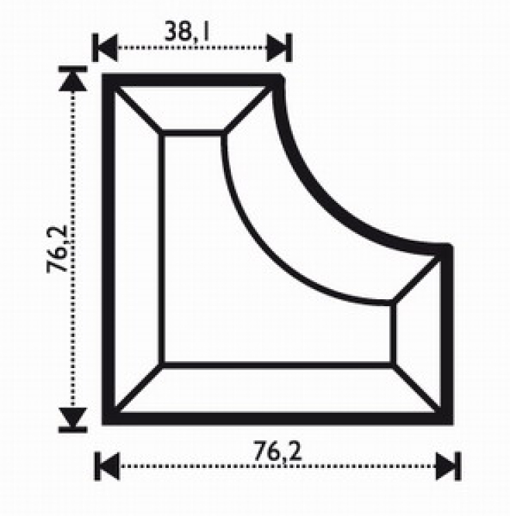 Innenecke3x3x1,5"