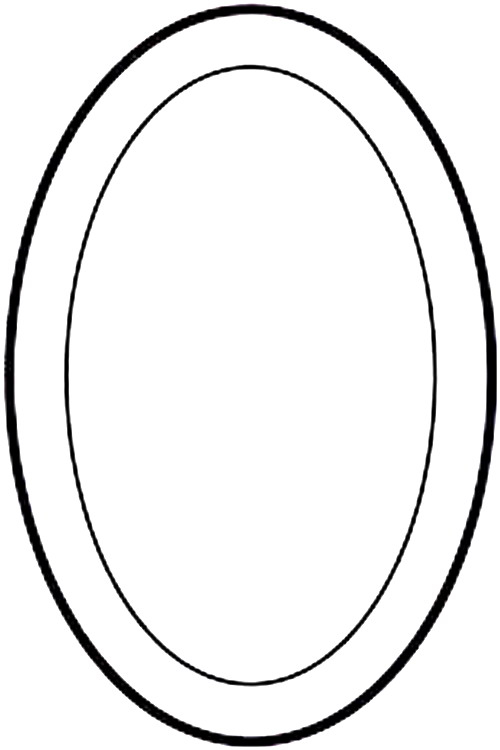 Ovaler Bevel 4x6"