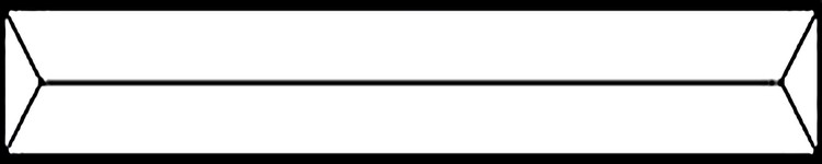 Edel-Bevel 2" Breite, 10" Länge