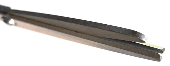 Detail der 3-Klingen Schere