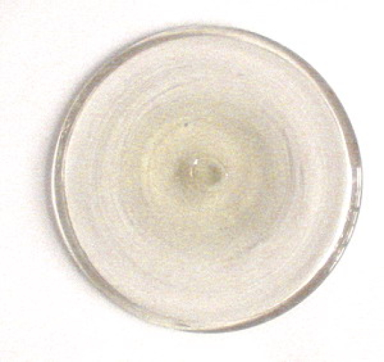 Butze mundgeblasen, altweis in 10cm