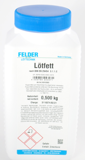 Lötfett für Bunt- und Schwermetalle beim Löten mit Lötkolben - 500g