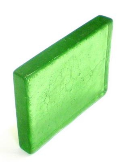 Glasdalle grün