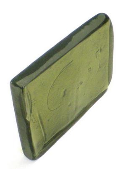 Dallglasplatte GRÜN GRAULICH, ca. 15x20x2,5cm