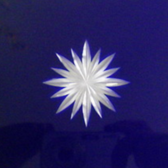 Friesecke Sternreplik blau