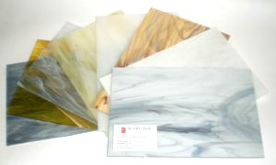 Glaspaket Tiffanyglas helle Töne