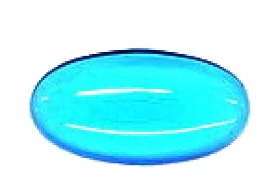 Muggel 36x19mmm Aquamarin