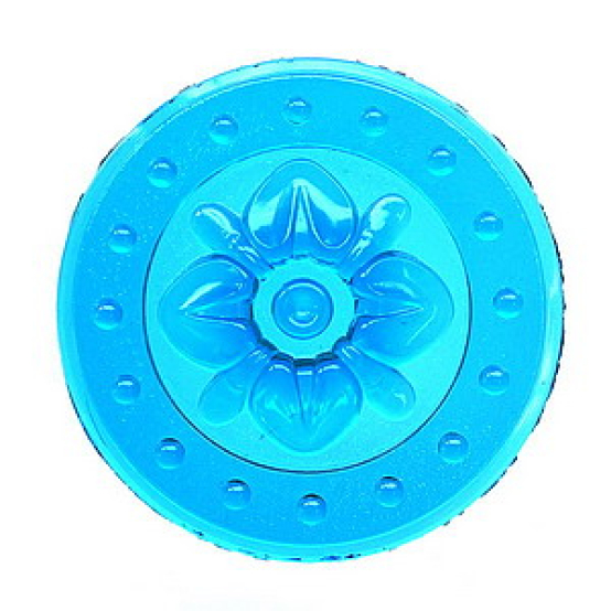rosette 4-Blatt kupferblau 70mm,