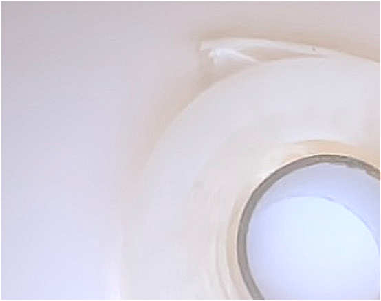 Doppelseitig klebendes, klar transparentes Montageband, 3m