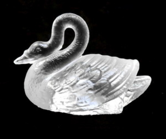 Glasfigur Schwan