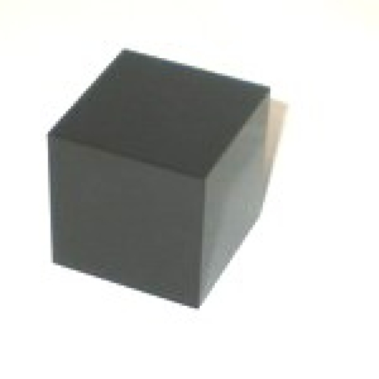 Glaswürfel 70mm schwarz