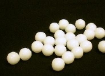 Glasmurmel 14mm weiss