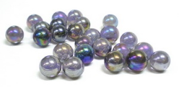 Glasmurmel 22mm violett-irisierend