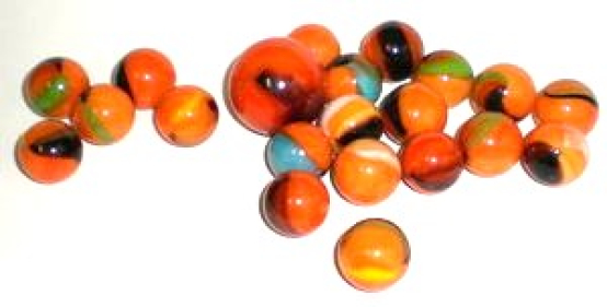 Glasmurmeln CLOWNFISH