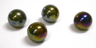 Glasmurmel 30mm schwarz glänzend
