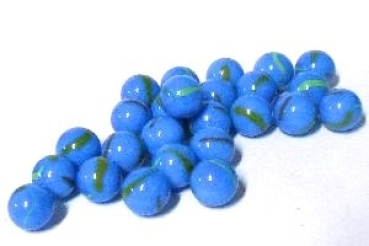 Glasmurmel 16mm blauopak 3