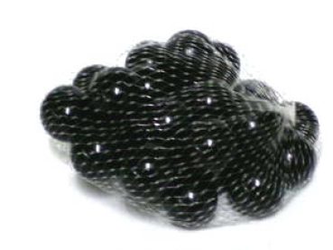 Glasmurmel 25mm schwarz