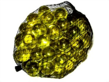 Glasmurmeln 14mm gelb