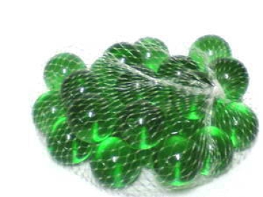Glasmurmel 25mm grün